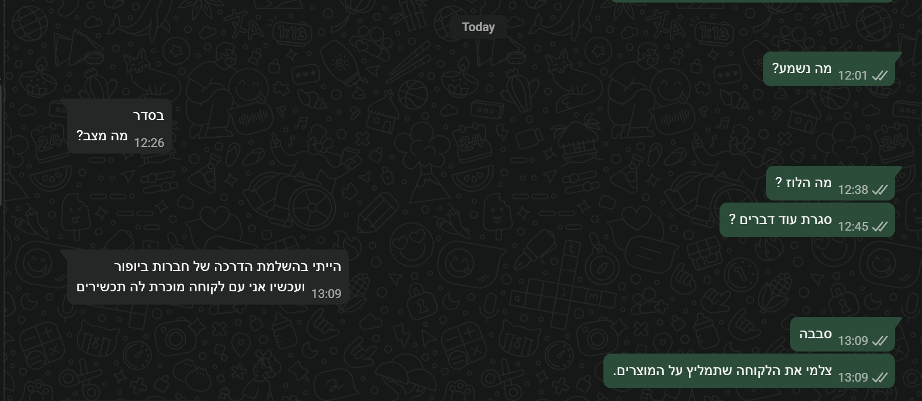 ליווי אמיתי בוואטסאפ — צעד צעד